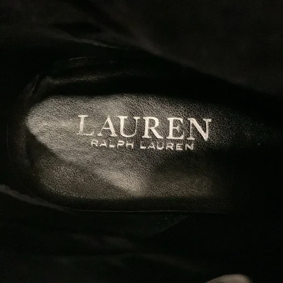 Lauren Ralph Lauren Women’s Black Laletta Leather Bootie Size 7.5B - Picture 13 of 14